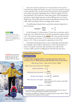 One way to increase pressure is to increase force. If you