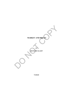 MARKET AND PRICES MONZER KAHF