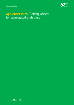 Apprenticeships: Getting ahead for accelerated ambitions