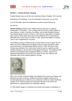 Extra 2 Charles Dickens. Reading, Exercises