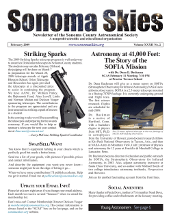 February - Sonoma County Astronomical Society