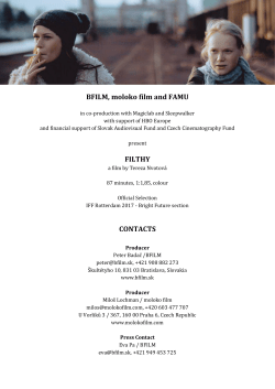 Presskit &ndash; Filthy by Tereza Nvotov&aacute;