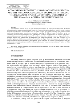 a comparison between the magna charta libertatum and the
