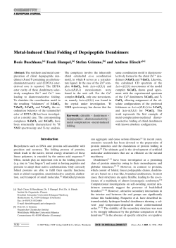 Metal-Induced Chiral Folding of Depsipeptide Dendrimers