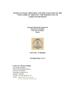 Inter-Cultural Diffusion and The Evolution of the