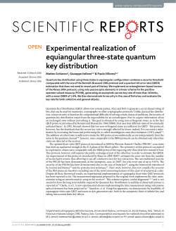 Experimental realization of equiangular three-state