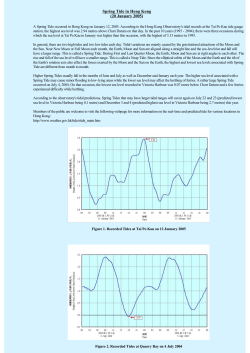 Spring Tide in Hong Kong (20 January 2005)