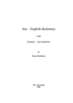 Ata – English dictionary with English – Ata finderlist