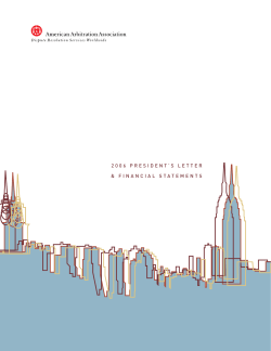 2006 Annual Report - American Arbitration Association
