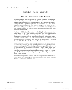 President Franklin Roosevelt