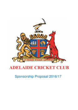 Season 2016/17 &ndash; Sponsorship Pack