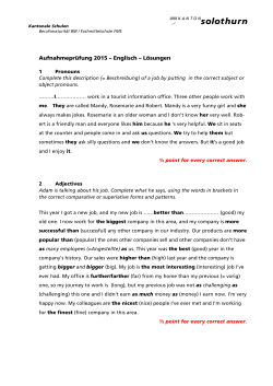 AP FMS-BM 2015 English Solutions and Scale