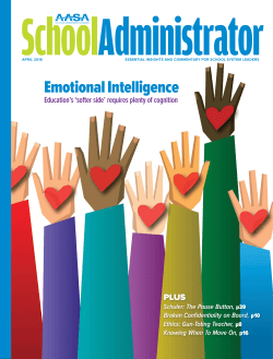 Emotional Intelligence AASA Article