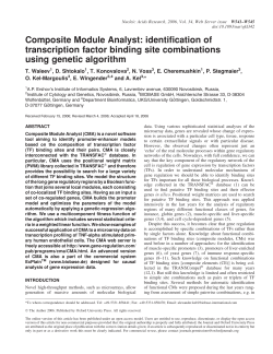 Composite Module Analyst: identification of transcription factor