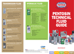 Pentosin technical Fluid guide