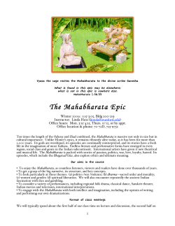 The Mahabharata Epic - Stanford University