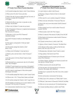 4-H Section 4 Grade Clover Bowl Practice Questions Agriculture