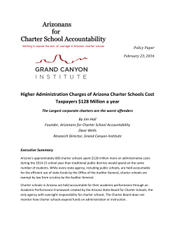 Higher Administration Charges of Arizona Charter Schools Cost