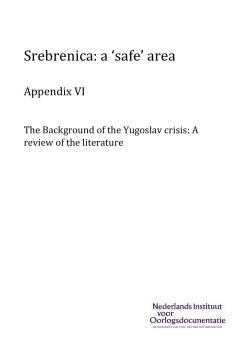 The Background of the Yugoslav crisis: A review of the literature