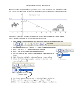 Geogebra Technology Assignment