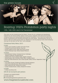 Roaring 1920`s Prohibition party nights