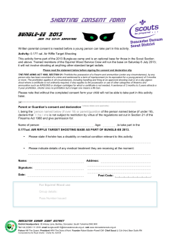 Shooting Consent - (Edenthorpe) Scout Group