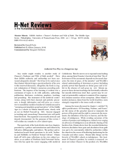 Authorial Free Play in a Dangerous Age - H-Net