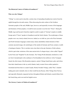 The Norse Dragon-Slayer Hero 30 The Historical Context of