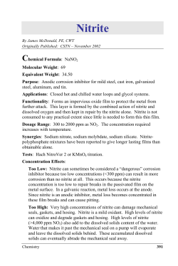 Nitrite - Veolia