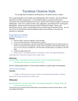 Turabian Citation Style