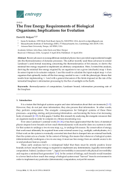 The Free Energy Requirements of Biological Organisms