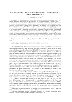 A Variational Approach to Non-Rigid Morphological