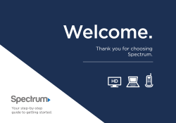 Thank you for choosing Spectrum.