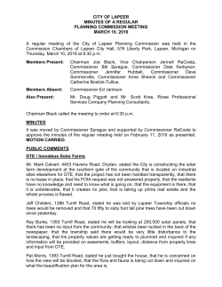 March 10, 2016 Minutes