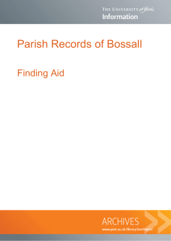 Parish Records of Bossall