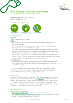 KS2 Shapes and Crystal Flowers