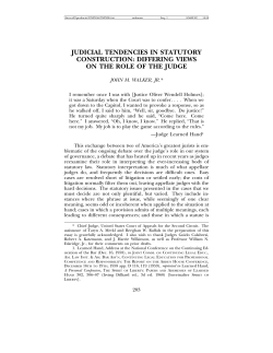 differing views on the role of the judge