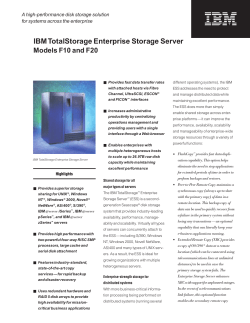 IBM TotalStorage Enterprise Storage Server