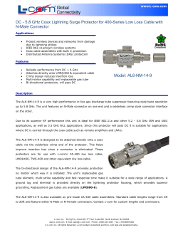 Datasheets - L-com