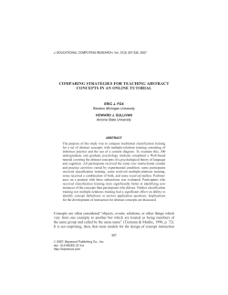 comparing strategies for teaching abstract