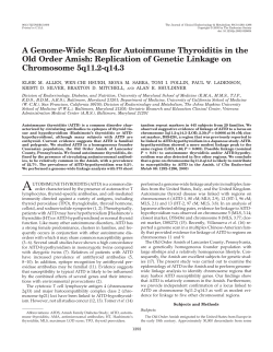 A Genome-Wide Scan for Autoimmune Thyroiditis in the Old Order