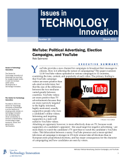 Political Advertising, Election Campaigns, and