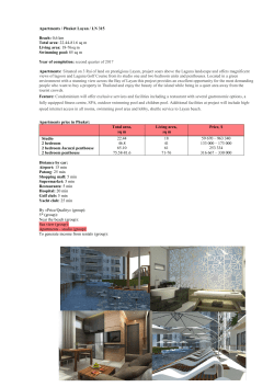 Apartments / Phuket Layan / LN 315 Beach: 0,6 km Total area: 22.44