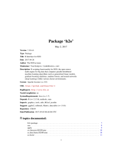 Package `h2o`
