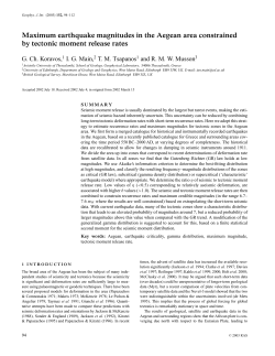 Maximum earthquake magnitudes in the Aegean area constrained