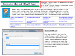 SmartSync Tutorial - Gordon State College