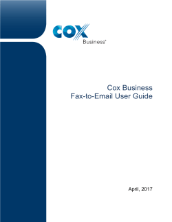 Fax-to-Email User Guide