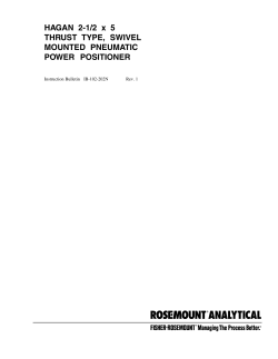 HAGAN 2-1/2 x 5 THRUST TYPE, SWIVEL MOUNTED PNEUMATIC