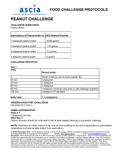 food challenge protocols