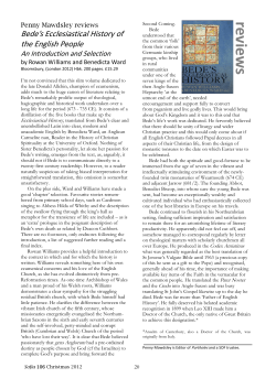 Bede`s Ecclesiastical History of the English People. An Introduction